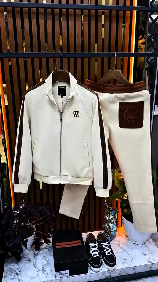 Men’s Two-Piece Track Suit Set – Clean Design, Everyday Comfort