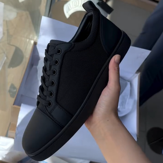 Fashion Red And Black Contrast Casual Shoes