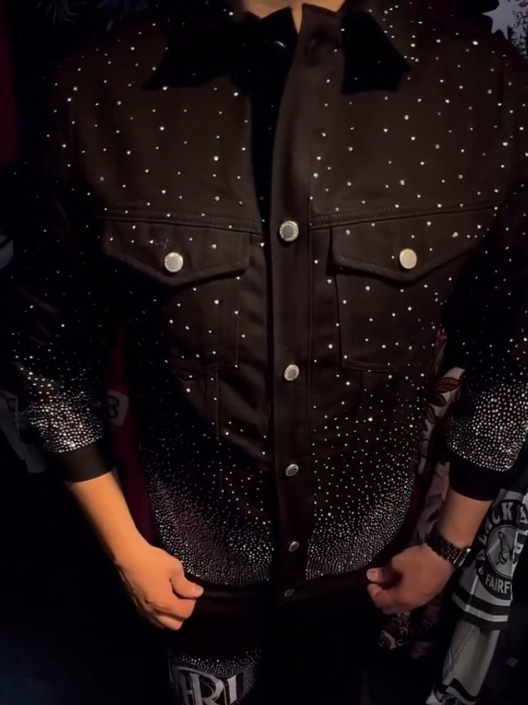 Luxury Rhinestone Sparkle Shirt