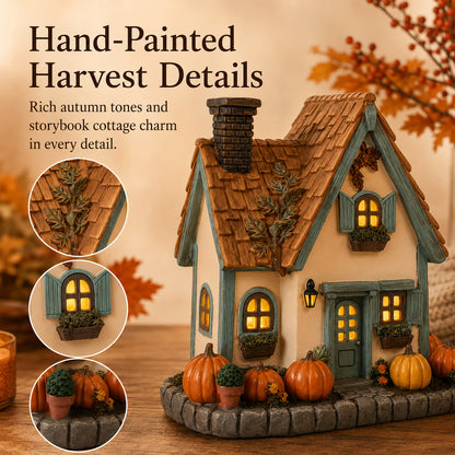 🎃🏡Vintage Light-Up Pumpkins Cottage