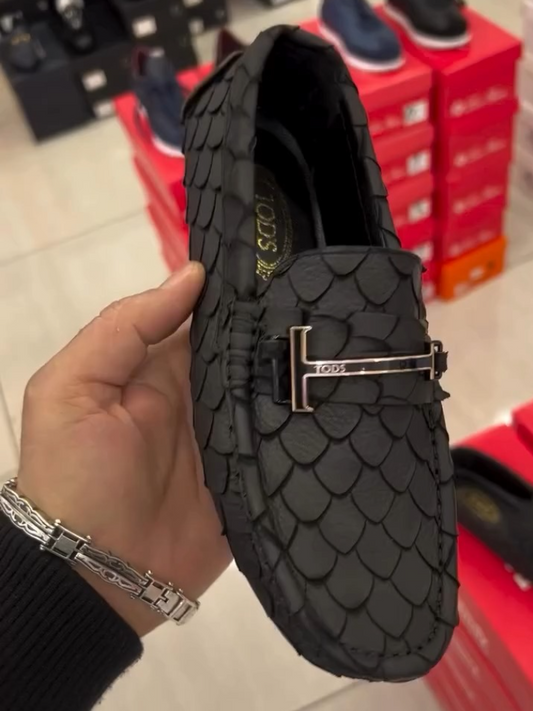 High-Shine Croc Loafers