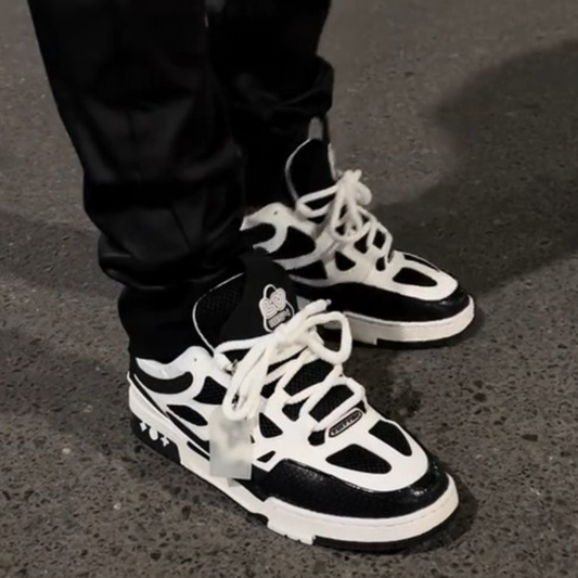Men's Street Fashion Black And White Sports Sneakers
