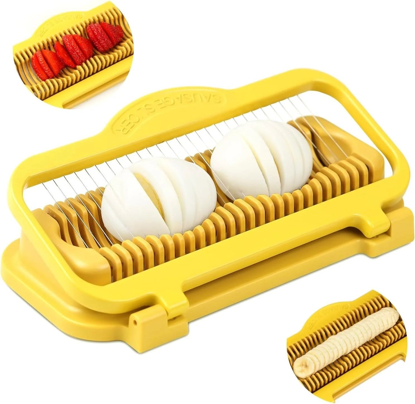 🔥49% OFF🔥Egg Slicer for Hard Boiled Eggs Banana Slicer