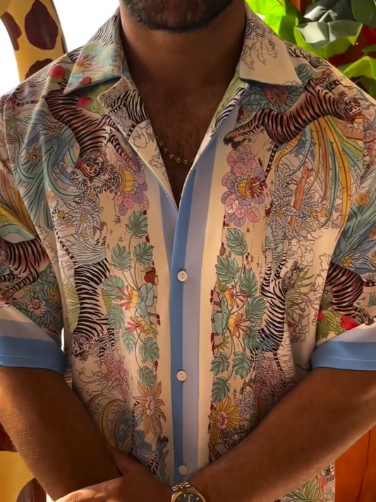 Men's Tiger Jungle Printed Tee