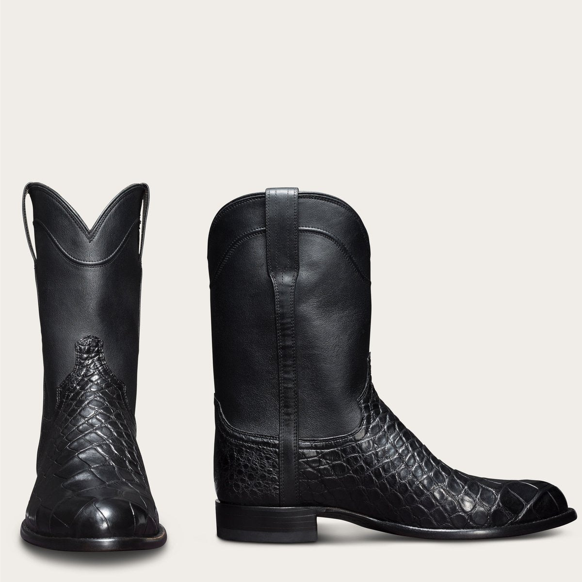 Vintage Men's Crocodile Print Boots