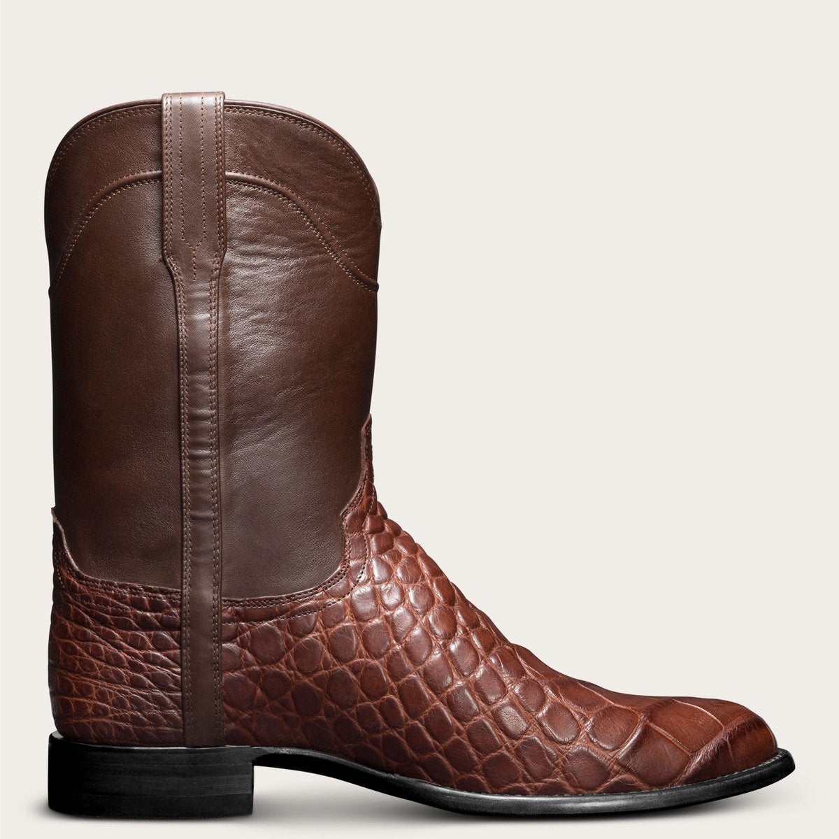 Vintage Men's Crocodile Print Boots