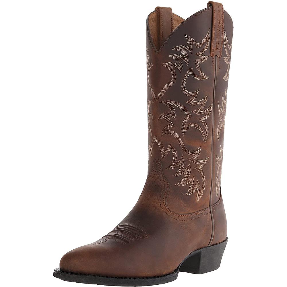 Embroidered High Heel Men's Mugen Boots